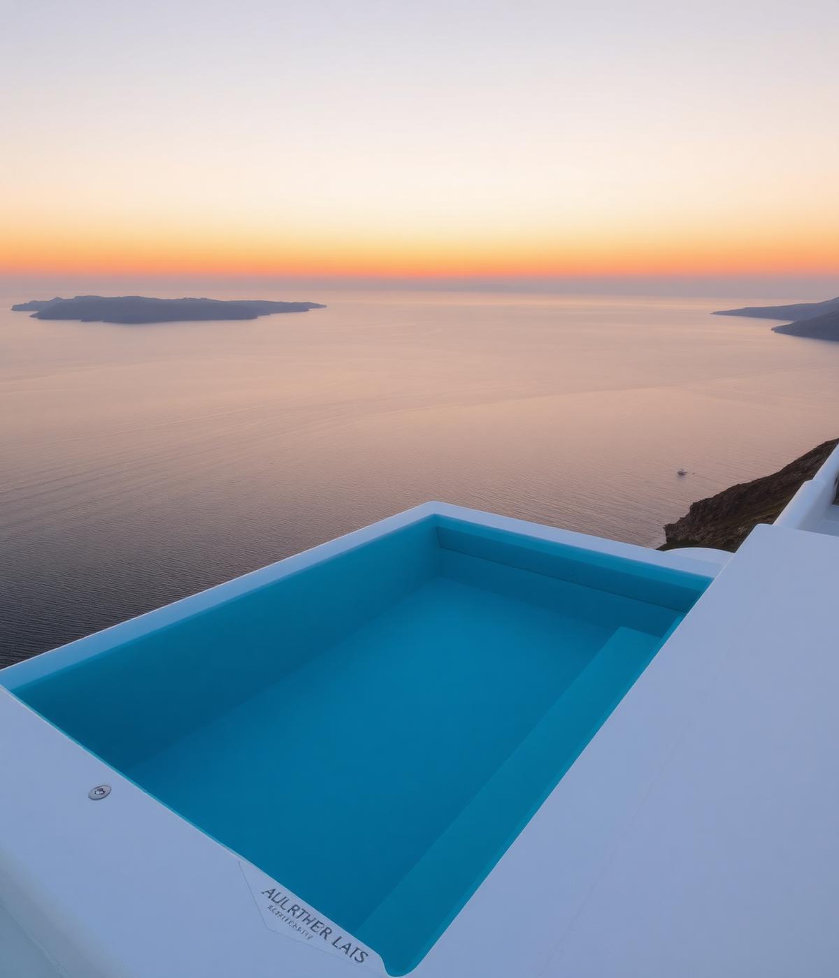 Mediterranean coastline at dusk